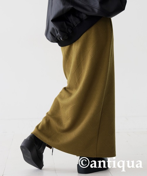 antiqua（アンティカ）の「膨れジャガードタイトスカート（スカート・レディース・ブルー/ブラック/ダークグレー/モスグリーン・FREE）」の15枚目の写真