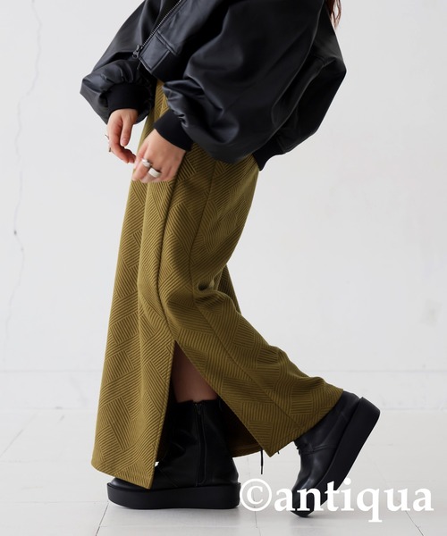 antiqua（アンティカ）の「膨れジャガードタイトスカート（スカート・レディース・ブルー/ブラック/ダークグレー/モスグリーン・FREE）」の16枚目の写真