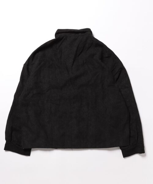 Burner（バーナー）の「【OKUOKU　0909】コーデュロイ ショート丈  ジャケット oku-outer-687534585929-22 U1（その他アウター・レディース・ライトグレー/ライトブラウン/ブラック・FREE）」の4枚目の写真