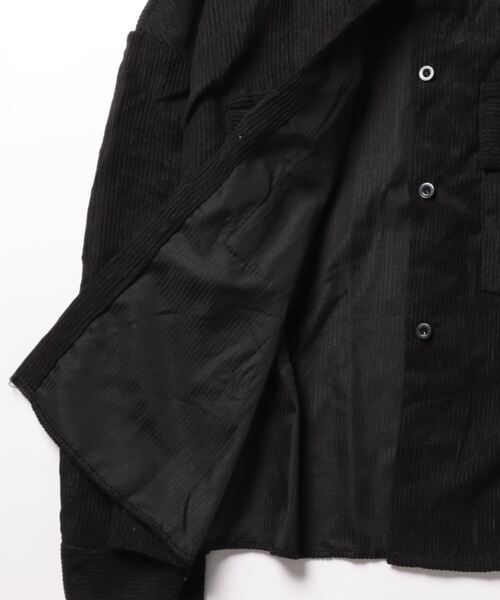 Burner（バーナー）の「【OKUOKU　0909】コーデュロイ ショート丈  ジャケット oku-outer-687534585929-22 U1（その他アウター・レディース・ライトグレー/ライトブラウン/ブラック・FREE）」の5枚目の写真