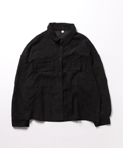 Burner（バーナー）の「【OKUOKU　0909】コーデュロイ ショート丈  ジャケット oku-outer-687534585929-22 U1（その他アウター・レディース・ライトグレー/ライトブラウン/ブラック・FREE）」の8枚目の写真
