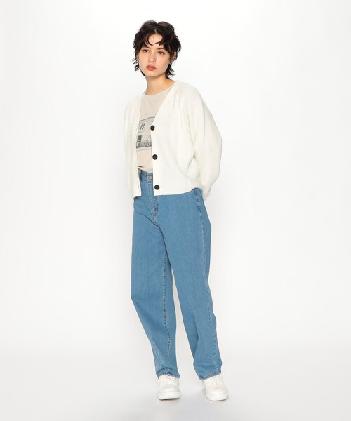 COMME CA ISM(コムサイズム)の「フォトプリント プルオーバー(Tシャツ/カットソー・レディース・グレイッシュベージュ/ホワイト/モカ・M/L)」の9枚目の写真