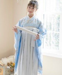 セール】花刺繍チュールレース袴セット（着物）｜Catherine Cottage 