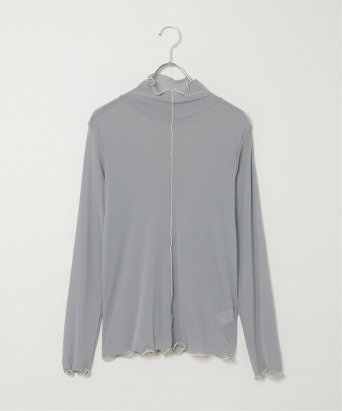 LBC（エルビーシー）の「配色メローシアーロンT A（Tシャツ/カットソー・レディース・グレー/ブラック/ホワイト・M）」の5枚目の写真