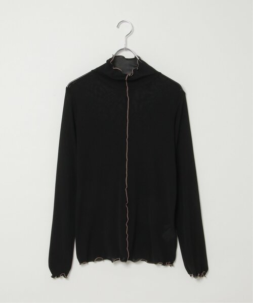 LBC（エルビーシー）の「配色メローシアーロンT A（Tシャツ/カットソー・レディース・グレー/ブラック/ホワイト・M）」の4枚目の写真