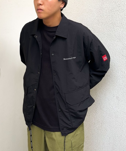 Manhattan Portage(マンハッタンポーテージ)の「【 Manhattan Portage / マンハッタンポーテージ 】 リフレクター ナイロン コーチジャケット MP-M506-2 MNF(ナイロンジャケット・メンズ・ブラック・XL/L)」の4枚目の写真