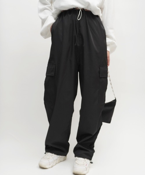 E.M.A.N.O.N(エマノン)の「【E.M.A.N.O.N】ドロストデザインカーゴパンツ/ワークパンツ(RO)(カーゴパンツ・レディース・グレー/アイボリー/ブラック/ラベンダー・FREE)」の22枚目の写真