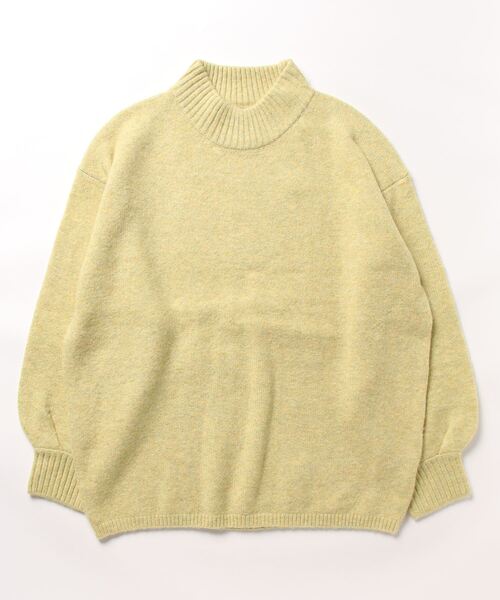 STYLEBLOCK(スタイルブロック)の「もちもちニットハイネックプルオーバー(ニット/セーター・レディース・パープル/アイボリー/イエロー・M)」の1枚目の写真