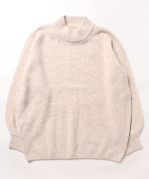 STYLEBLOCK(スタイルブロック)の「もちもちニットハイネックプルオーバー(ニット/セーター・レディース・パープル/アイボリー/イエロー・M)」の5枚目の写真