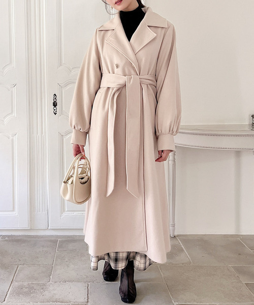 セール】ボリュームスリーブロングコート（その他アウター）｜MIIA