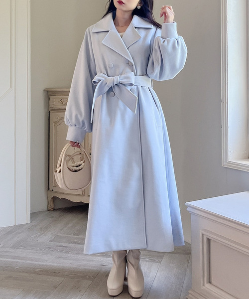 セール】ボリュームスリーブロングコート（その他アウター）｜MIIA