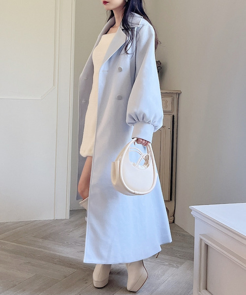 セール】ボリュームスリーブロングコート（その他アウター）｜MIIA