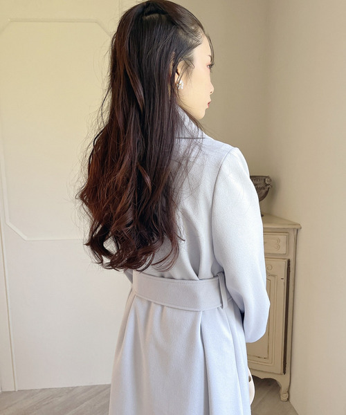 MIIA（ミーア）の「ボリュームスリーブロングコート（その他アウター・レディース・ライトグレー/ベージュ/オフホワイト/ブラック・FREE）」の17枚目の写真