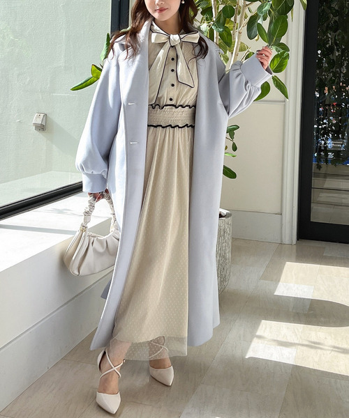 セール】ボリュームスリーブロングコート（その他アウター）｜MIIA