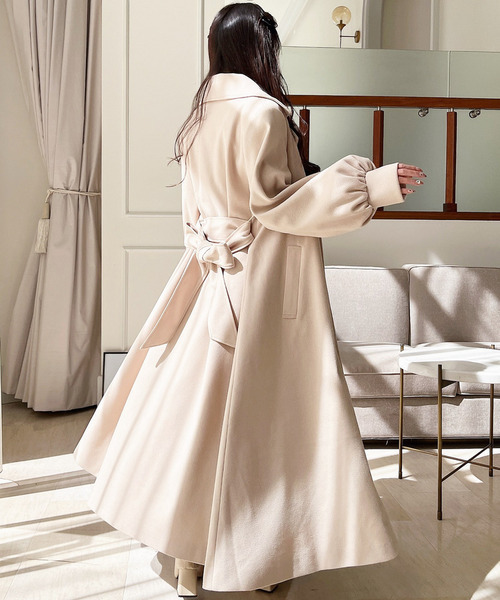 セール】ボリュームスリーブロングコート（その他アウター）｜MIIA