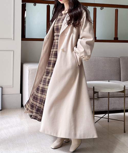 セール】ボリュームスリーブロングコート（その他アウター）｜MIIA