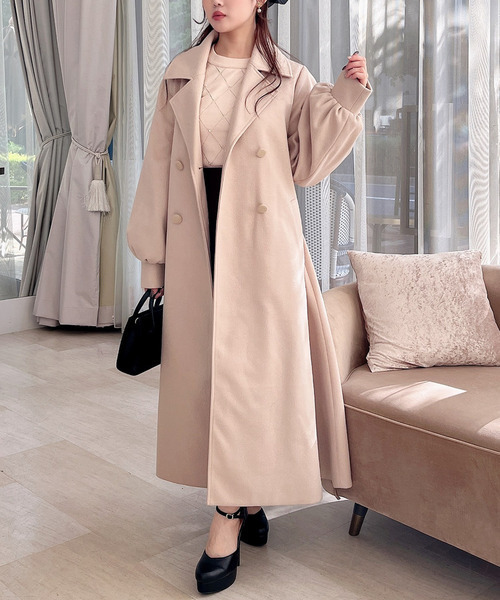 セール】ボリュームスリーブロングコート（その他アウター）｜MIIA