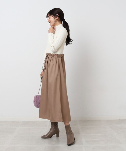 DRESKIP(ドレスキップ)の「◆ウエストドロスト ドッキングワンピース(ワンピース・レディース・サンドベージュ/ブラック/カーキ・02/03/04)」の13枚目の写真