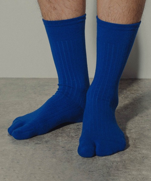 The Role design(ザロールデザイン)の「【 The Role design / ザ・ロールデザイン 】 PLANE RIB SOCKS MENS / プレーン リブソックス メンズ(ソックス/靴下・メンズ・ダークグリーン/ブラック/ブルー/ホワイト・FREE)」の4枚目の写真