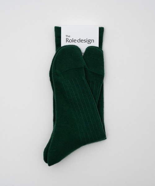 The Role design(ザロールデザイン)の「【 The Role design / ザ・ロールデザイン 】 PLANE RIB SOCKS MENS / プレーン リブソックス メンズ(ソックス/靴下・メンズ・ダークグリーン/ブラック/ブルー/ホワイト・FREE)」の13枚目の写真