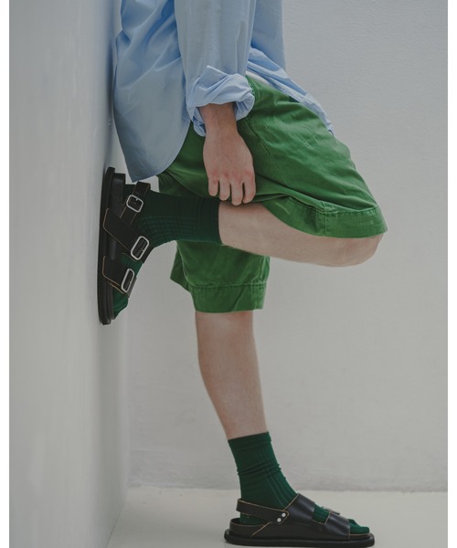 The Role design(ザロールデザイン)の「【 The Role design / ザ・ロールデザイン 】 PLANE RIB SOCKS MENS / プレーン リブソックス メンズ(ソックス/靴下・メンズ・ダークグリーン/ブラック/ブルー/ホワイト・FREE)」の6枚目の写真