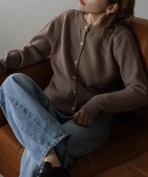 ap retro | ゴールドボタンニットカーディガン/金ボタンニットカーディガン(カーディガン/ボレロ)