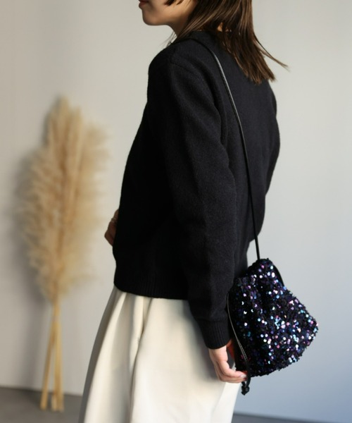 ap retro(アプレトロ)の「ゴールドボタンニットカーディガン/金ボタンニットカーディガン(カーディガン/ボレロ・レディース・ベージュ/ブラウン/アイボリー/グレー/ブラック・FREE)」の12枚目の写真