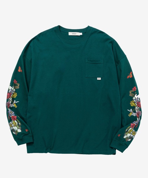 rehacer(レアセル)の「rehacer : Flower Born Sleeve CS / フラワー ボーン スリーブ カットソー(Tシャツ/カットソー・メンズ・グリーン/ホワイト/ブラック・LARGE/X-LARGE/MEDIUM/SMALL)」の16枚目の写真