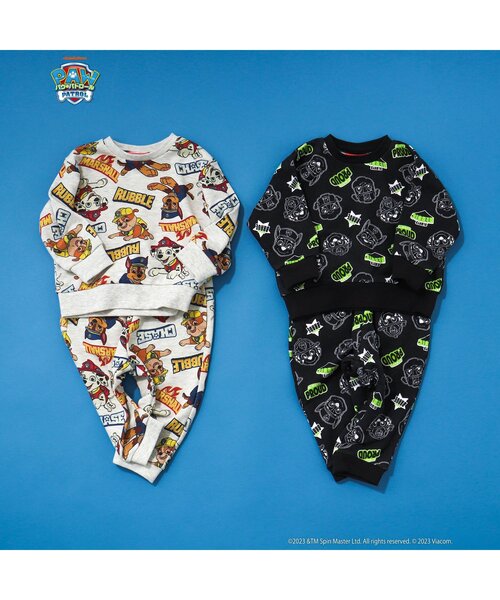 BREEZE（ブリーズ）の「パウ・パトロール 総柄セットアップ（ルームウェア/パジャマ・キッズ・ブラック/アイボリー・110/120/80/90/100）」の3枚目の写真