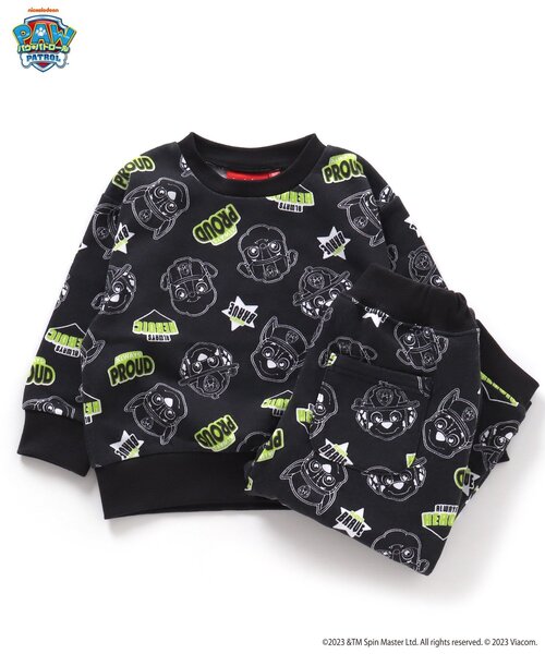 BREEZE（ブリーズ）の「パウ・パトロール 総柄セットアップ（ルームウェア/パジャマ・キッズ・ブラック/アイボリー・110/120/80/90/100）」の5枚目の写真