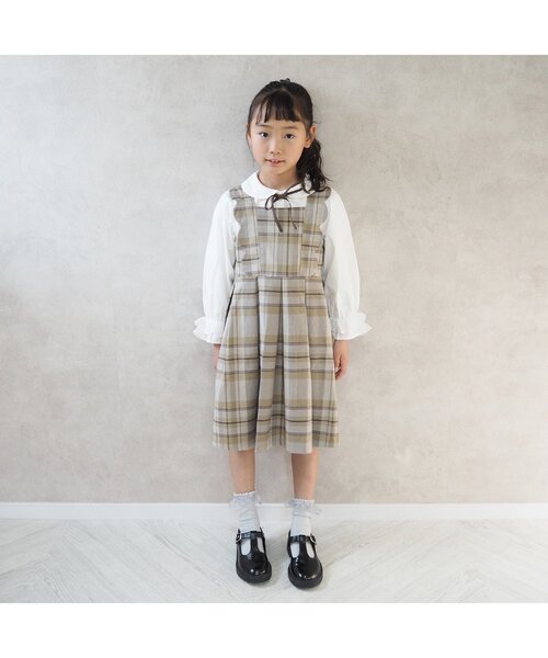 BREEZE（ブリーズ）の「フォーマルスカラップジャンスカ（ワンピース・キッズ・ブラウン・100/120/90/130/110）」の2枚目の写真