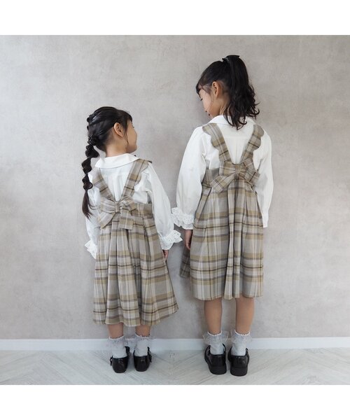 BREEZE（ブリーズ）の「フォーマルスカラップジャンスカ（ワンピース・キッズ・ブラウン・100/120/90/130/110）」の5枚目の写真