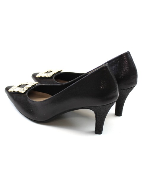 jurer（ジュレ）の「ポインテッドトゥビジューバックルパンプス（パンプス・レディース・ゴールド/プラチナム/ブラック・S/M/L/LL）」の8枚目の写真