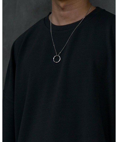 rroomm ネックレス ARROWM ネックレス ブルーラインリングネックレス メンズ