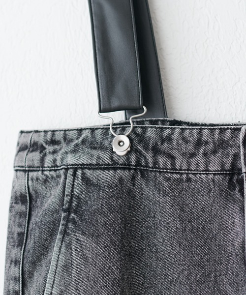 LARUTA(ラルータ)の「【LARUTA】サロペットスカート(ワンピース・レディース・ブルー系その他/ブラック/オフホワイト/ブラック系その他・MEDIUM/LARGE)」の5枚目の写真