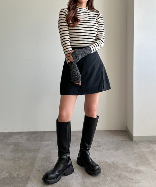 ❤️25新作 新品♡ maje 黒スパンコールニットミニスカート♡　285 スパンコールミニスカート - ブラック／シルバーカラー