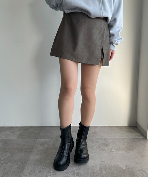 apres jour mignon(アプレジュールミニョン)の「アソートスリットスカパン【ZOZOTOWN限定アイテム】(スカート・レディース・グレー/ブラック系その他/ブラック/グリーン系その他・フリー/X-LARGE)」の18枚目の写真