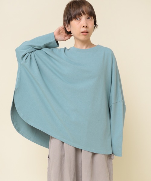 RNA-N(アールエヌエーエヌ)の「M2182 ヴィンテージコットンワイドプルオーバー(Tシャツ/カットソー・レディース・ブルーグリーン/イエロー/ブラック・MEDIUM)」の3枚目の写真