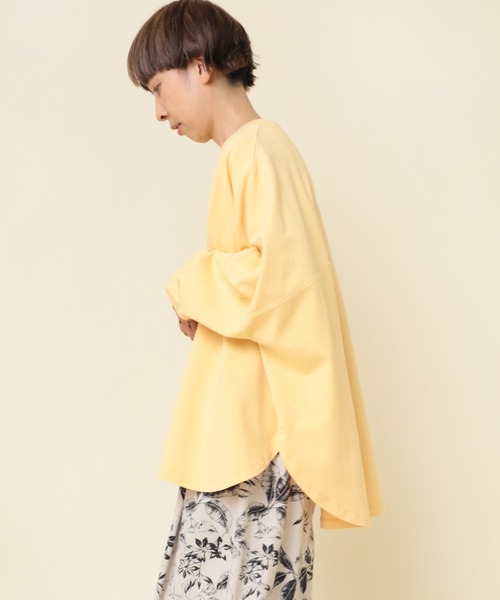 RNA-N(アールエヌエーエヌ)の「M2182 ヴィンテージコットンワイドプルオーバー(Tシャツ/カットソー・レディース・ブルーグリーン/イエロー/ブラック・MEDIUM)」の13枚目の写真