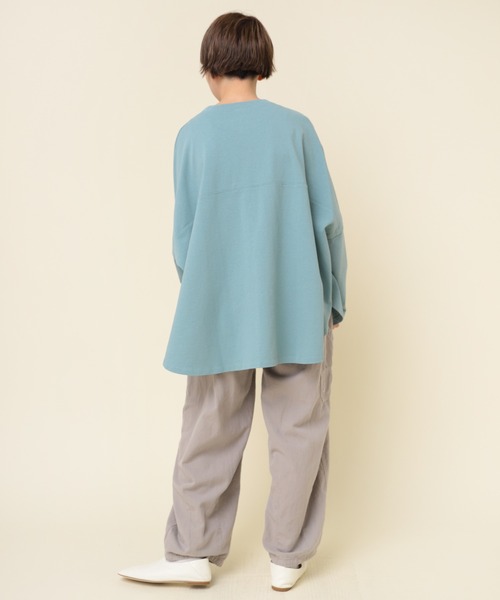 RNA-N(アールエヌエーエヌ)の「M2182 ヴィンテージコットンワイドプルオーバー(Tシャツ/カットソー・レディース・ブルーグリーン/イエロー/ブラック・MEDIUM)」の11枚目の写真