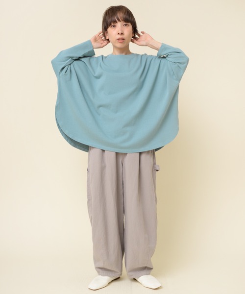 RNA-N(アールエヌエーエヌ)の「M2182 ヴィンテージコットンワイドプルオーバー(Tシャツ/カットソー・レディース・ブルーグリーン/イエロー/ブラック・MEDIUM)」の9枚目の写真