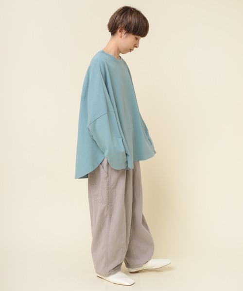 RNA-N(アールエヌエーエヌ)の「M2182 ヴィンテージコットンワイドプルオーバー(Tシャツ/カットソー・レディース・ブルーグリーン/イエロー/ブラック・MEDIUM)」の10枚目の写真