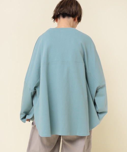 RNA-N(アールエヌエーエヌ)の「M2182 ヴィンテージコットンワイドプルオーバー(Tシャツ/カットソー・レディース・ブルーグリーン/イエロー/ブラック・MEDIUM)」の8枚目の写真