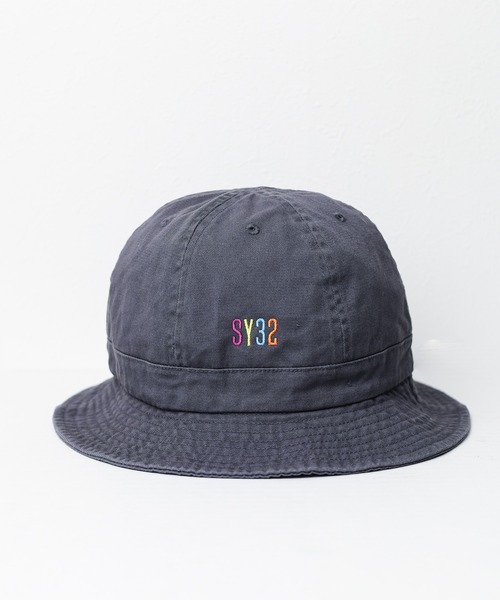 【セール】【SY32 by SWEET YEARS】MINI LOG BUCKET HAT（ハット）｜SY32 by SWEET YEARS（エスワイサーティトゥバイスィートイヤーズ）