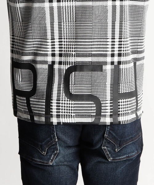 HIDEAWAYS NICOLE（ハイダウェイニコル）の「ビッグロゴ長袖Tシャツ（Tシャツ/カットソー・メンズ・チェック/オフホワイト/アッシュグレー/ブラック・MEDIUM/LARGE/X-LARGE）」の12枚目の写真