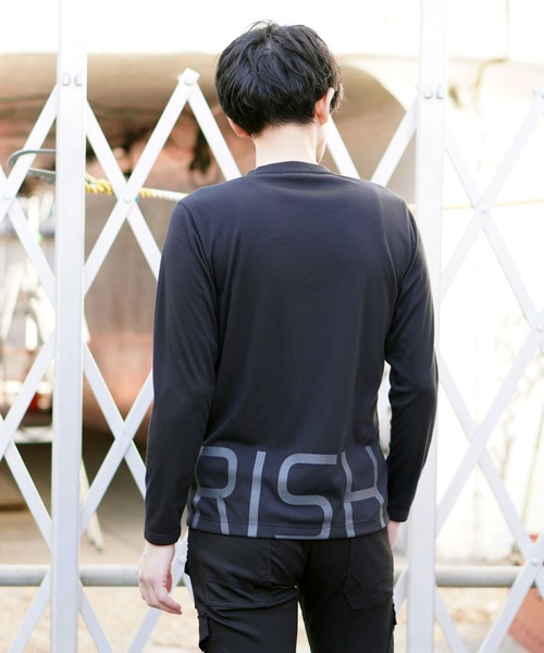 HIDEAWAYS NICOLE（ハイダウェイニコル）の「ビッグロゴ長袖Tシャツ（Tシャツ/カットソー・メンズ・チェック/オフホワイト/アッシュグレー/ブラック・MEDIUM/LARGE/X-LARGE）」の22枚目の写真