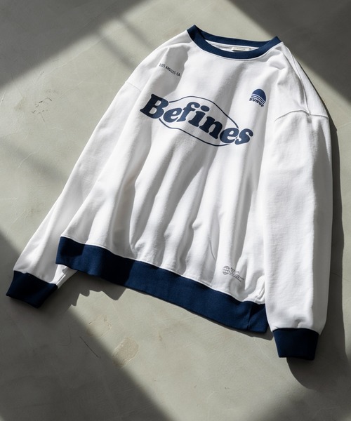 BAYFLOW(ベイフロー)の「GOODDAY アスレチックプルオーバー(スウェット・メンズ・オフホワイト/ネイビー/ブラック/ボルドー・MEDIUM/LARGE)」の2枚目の写真