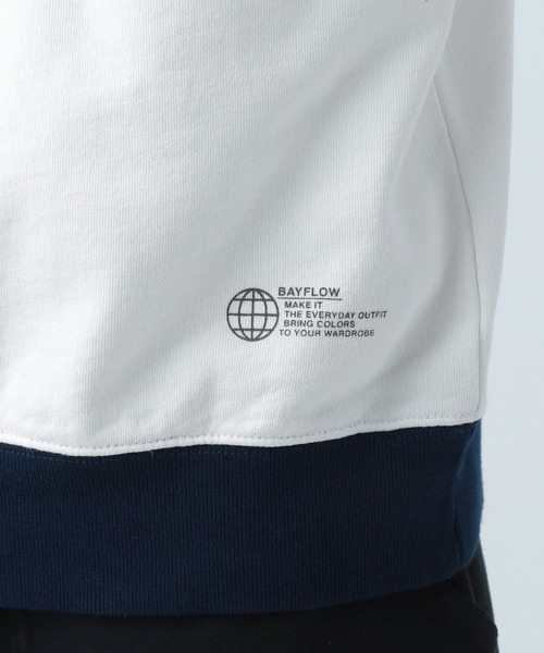 BAYFLOW(ベイフロー)の「GOODDAY アスレチックプルオーバー(スウェット・メンズ・オフホワイト/ネイビー/ブラック/ボルドー・MEDIUM/LARGE)」の20枚目の写真