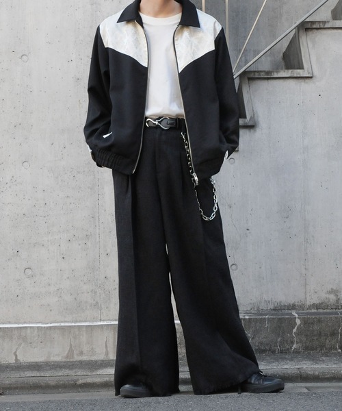 【セール】ダブルジップ ダマスクジャガード ウエスタン ブルゾン（ブルゾン）｜Nilway（ニルウェイ）