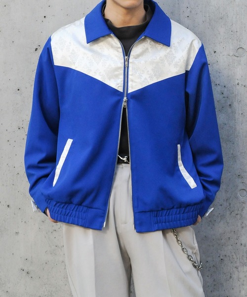 【セール】ダブルジップ ダマスクジャガード ウエスタン ブルゾン（ブルゾン）｜Nilway（ニルウェイ）